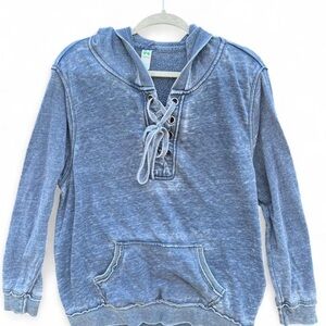 GreenTea Heather Blue Hoodie